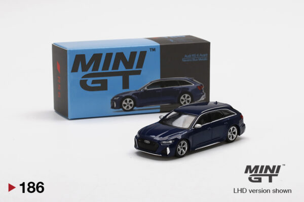 MINI GT 1/64 Audi RS 6 Avant Navarra Blue Metallic