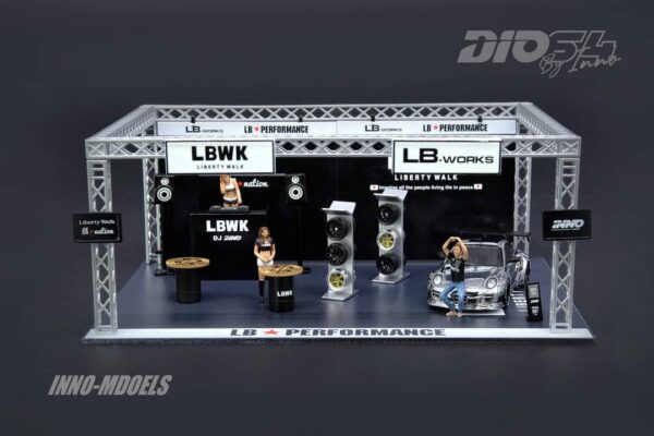 DIO64 INNO MODELS x LBWK Inno-Models DIO64 diorama set LBWK AUTO SALON DIORAMA