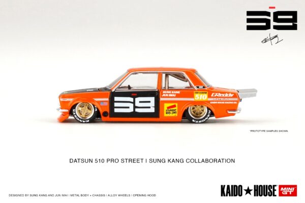 MINI GT 1/64 [ Kaido House × MINI GT ] Datsun Pro Street SK510 Orange