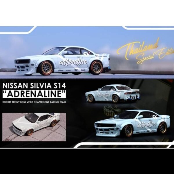 INNO64 1/64 NISSAN SILVIA S14 "ADRENALINE" Rocket Bunny Boss by Chapter One THAILAND SPECIAL EDITION