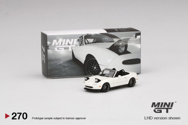 MINI GT Mazda Miata MX-5 (NA) Tuned Version Classic White Fred's Garage Special