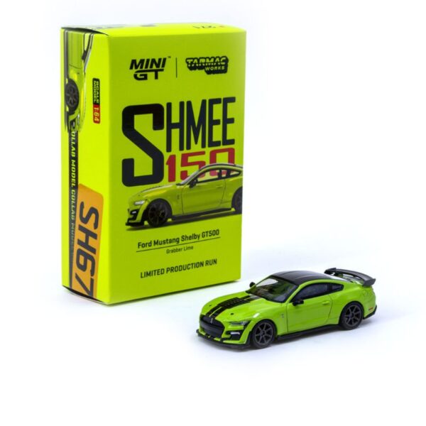 MiniGT X Tarmac Works 1/64 Ford Mustang Shelby GT500 Grabber Lime