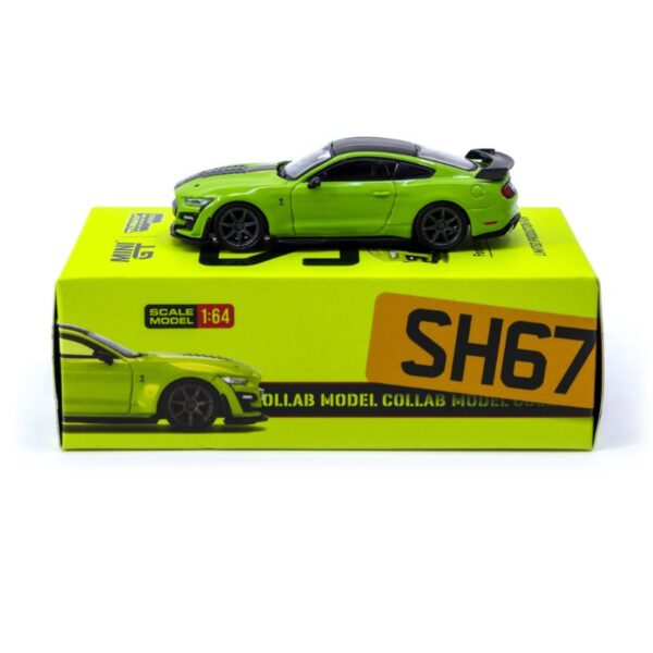 MiniGT X Tarmac Works 1/64 Ford Mustang Shelby GT500 Grabber Lime