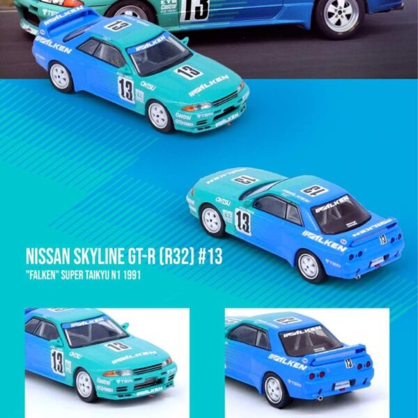 INNO64 1/64 Nissan Skyline GT-R R32 #13 "FALKEN" Super Taikyu N1 1991
