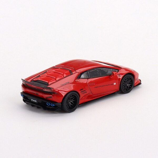 MINI GT Lamborghini Huracan Ver2 LB Works Red Back View