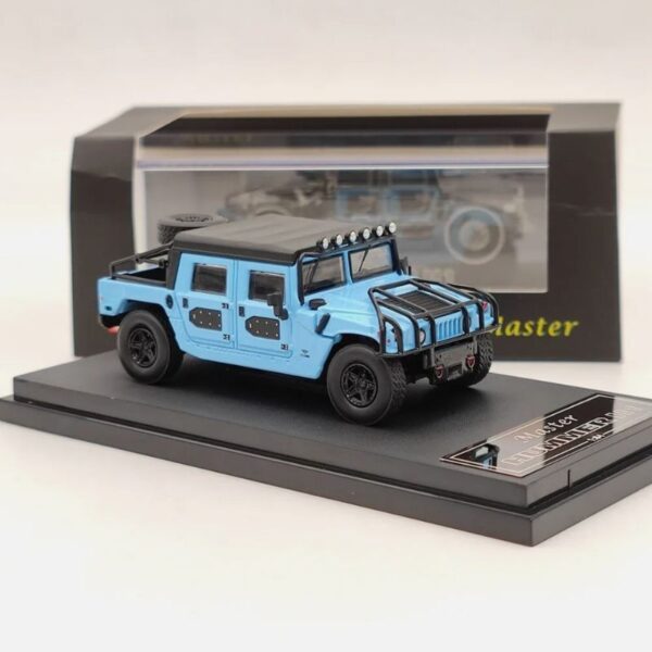 Masters Hummer H1 Pickup Blue Model Car