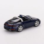 MINI GT Porsche 911 Targa 4S Gentian Blue Metallic Back View