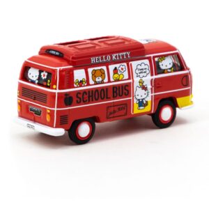 Volkswagen Type II (T2) Bus Hello Kitty by Tarmac Works Back View