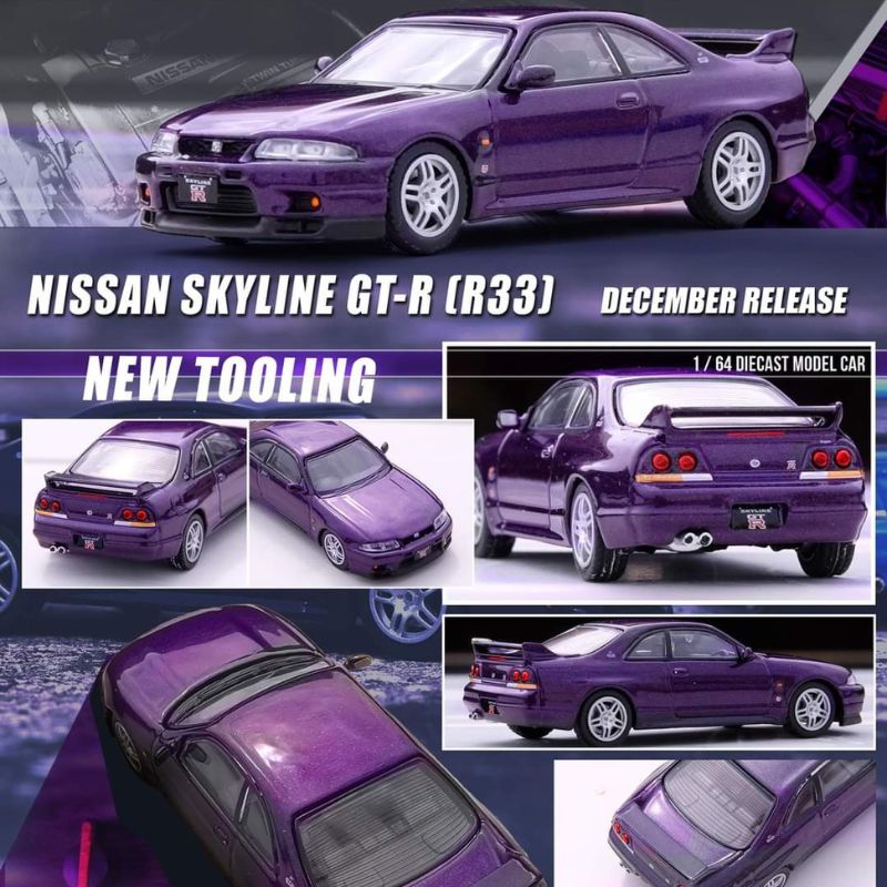 NISSAN SKYLINE GT-R (R33) Midnight Purple By INNO64
