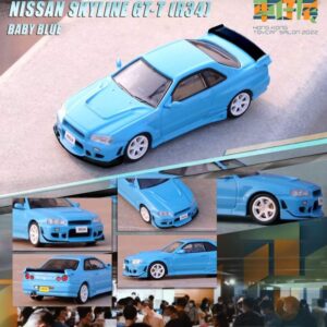 Nissan Skyline GTT R34 Baby Blue by INNO64