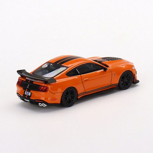 Ford Mustang Shelby GT500 Twister Orange By MINI GT Back View