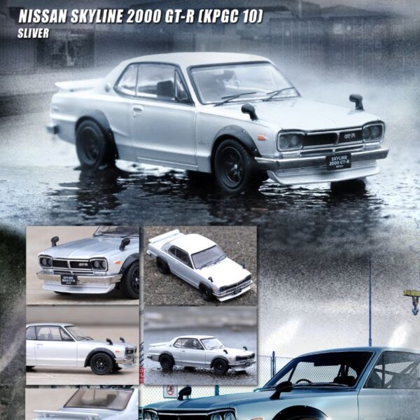 Nissan Skyline 2000 GT-R (KPGC 10) Silver By INNO Models