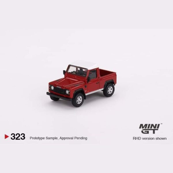 Land Rover Defender 90 Pickup Masai Red By MINI GT