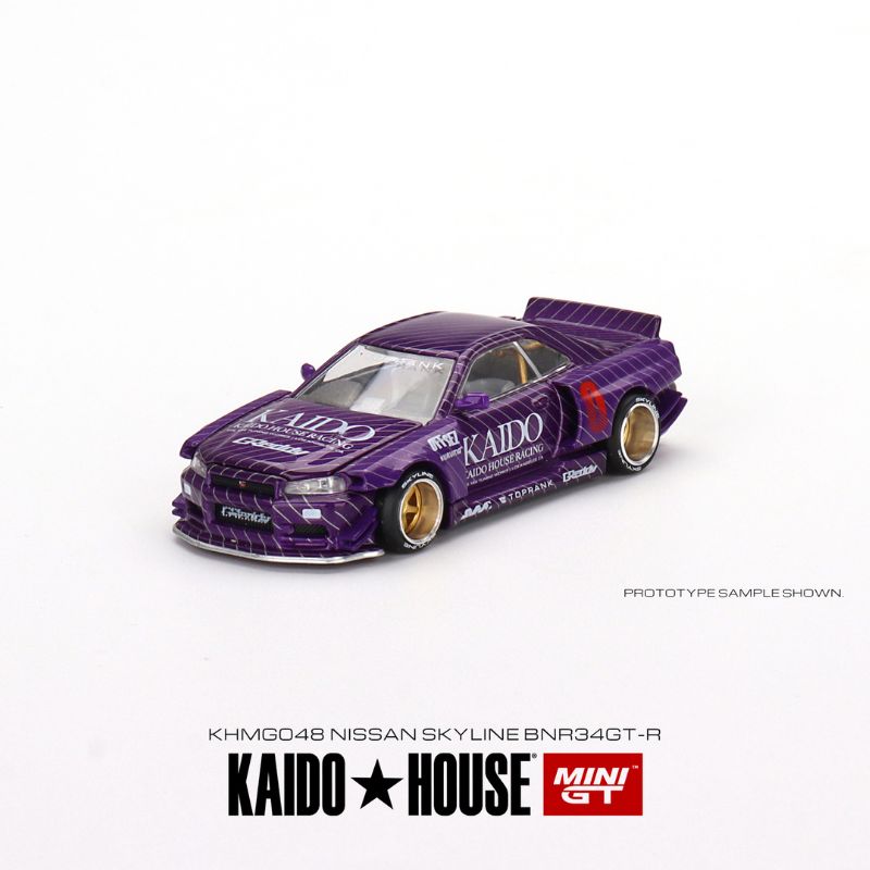 MINI GT+Kaido House 1:64 Model Car Datsun 510 Wagon GT & Skyline GT-R Open  Hood