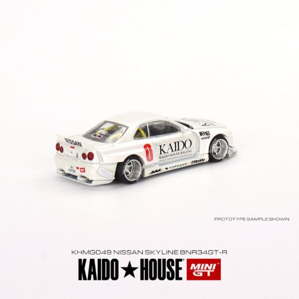 Nissan Skyline GT-R (R34) Kaido Works V2 By MINI GT Back View