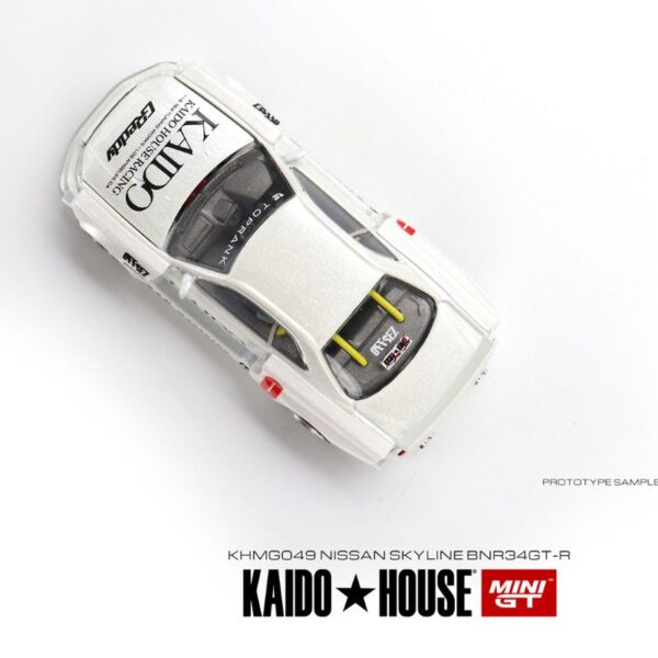 Nissan Skyline GT-R (R34) Kaido Works V2 By MINI GT Top View