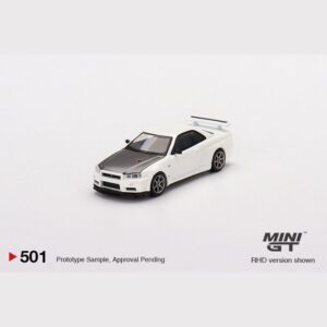 Nissan Skyline GT-R (R34) V-Spec II N1 White By MINI GT