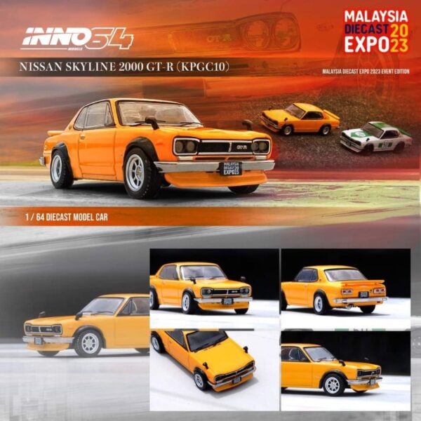 Nissan Skyline 2000 GT-R (KPGC 10) Orange By INNO Models