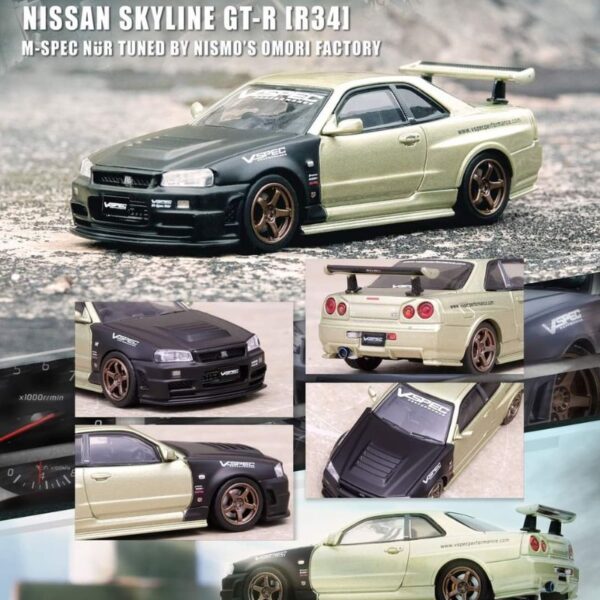 Nissan Skyline GT-R R34 M-Spec NUR Tuned By Nismo Omori Factory By INNO Models