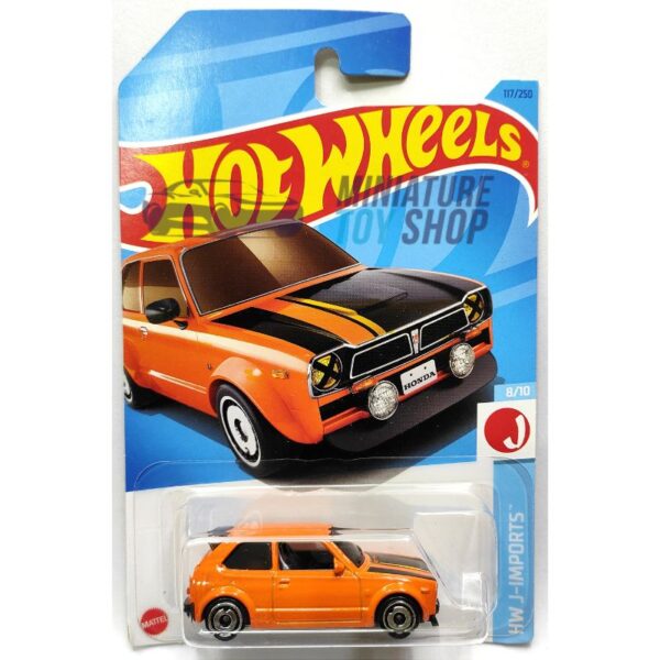 Hot Wheels 2023 Mainline 1973 Honda Civic Custom Orange