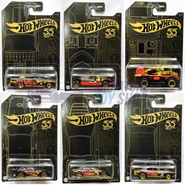 Hot Wheels 2023 Themed Assortment Black and Gold Set