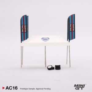 MINI GT Paddock Service Tent Set - Martini Racing