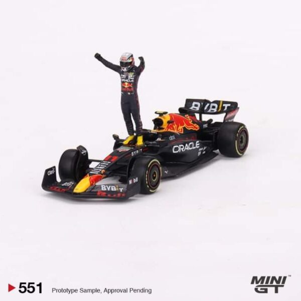 MINI GT Oracle Red Bull Racing RB18 #11 Sergio Perez 2022 Monaco Grand Prix Winner