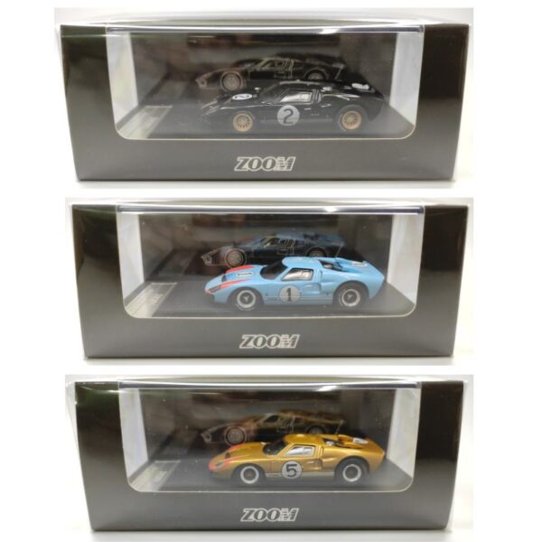 Zoom 1966 24 Hours Of Le Mans Ford GT40 Set of 3
