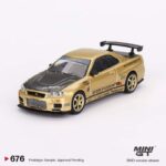 MINI GT Nissan Skyline GT-R (R34) Top Secret Top Secret Gold - Japan Exclusive