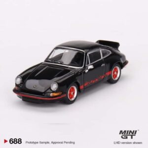 Porsche 911 Carrera RS 2.7 Black with Red Livery By MINI GT