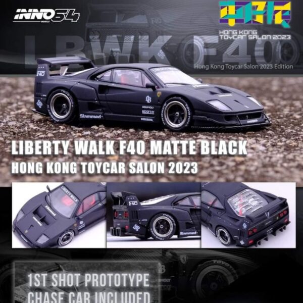 INNO64 Ferrari LBWK F40 Matte Black