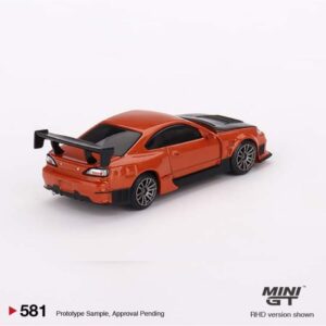 MINI GT Nissan Silvia S15 D-MAX Metallic Orange