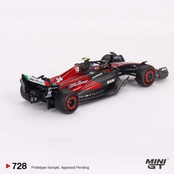 MINI GT Alfa Romeo C43 #24 Zhou Guanyu 2023 F1 Australian GP