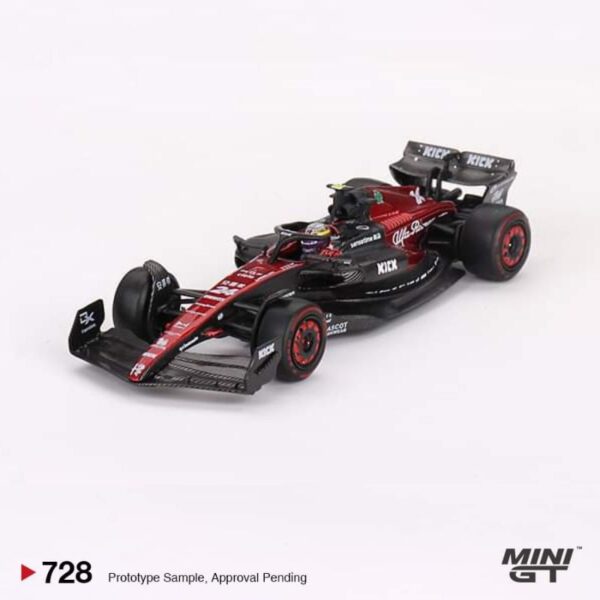 MINI GT Alfa Romeo C43 #24 Zhou Guanyu 2023 F1 Australian GP