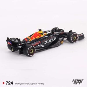MINI GT Oracle Red Bull Racing RB19 #1 Max Verstappen 2023 F1 2023 Bahrain GP Winner