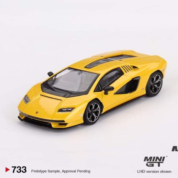 MINI GT Lamborghini Countach LPI 800-4 New Giallo Orion