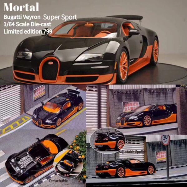 Mortal Bugatti Veyron Super Sport Black Orange