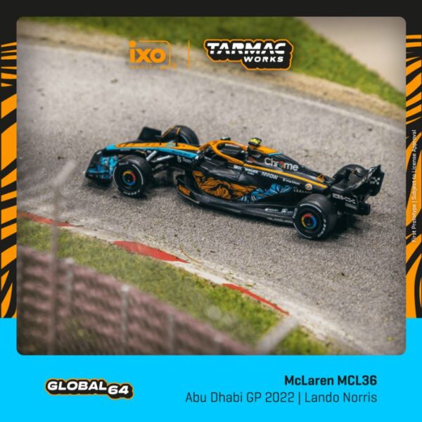 Tarmac Works McLaren MCL36 Abu Dhabi Grand Prix 2022 Lando Norris