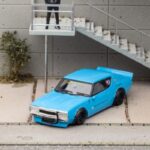 Zoom Nissan Skyline GT-R KPGC110 Liberty Walk Modified Baby Blue