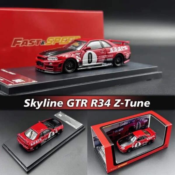 Fast Speed Nissan Skyline GT-R R34 Z-Tune in NFS Livery