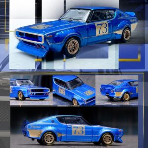 INNO64 Models NISSAN SKYLINE 2000 GT-R (KPGC110) Racing Concept Blue