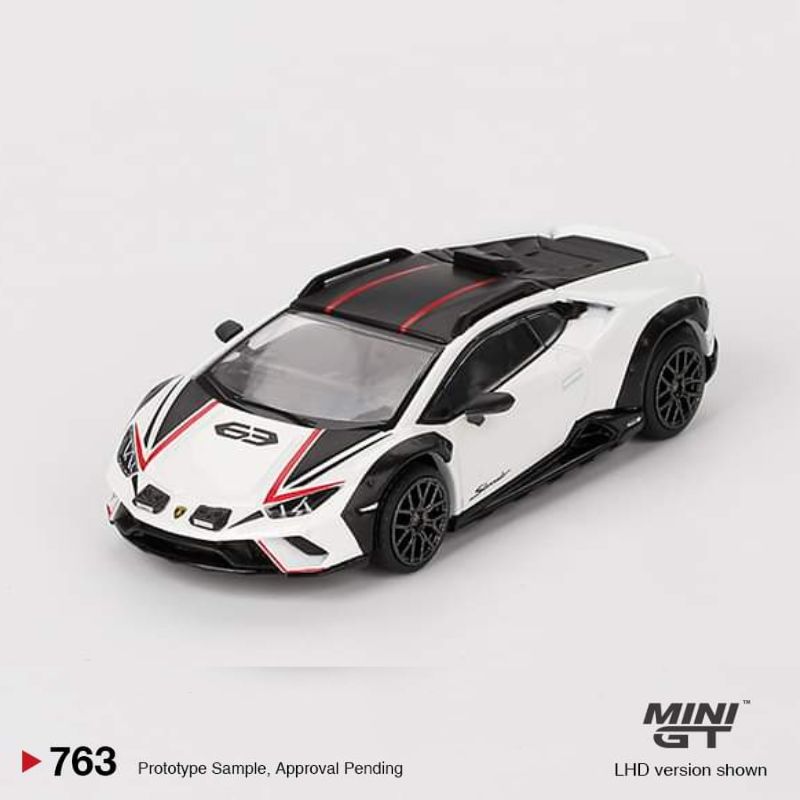 Mini Lambo MINI GT Lamborghini Huracan Sterrato Bianco Asopo - MINIATURE TOY SHOP