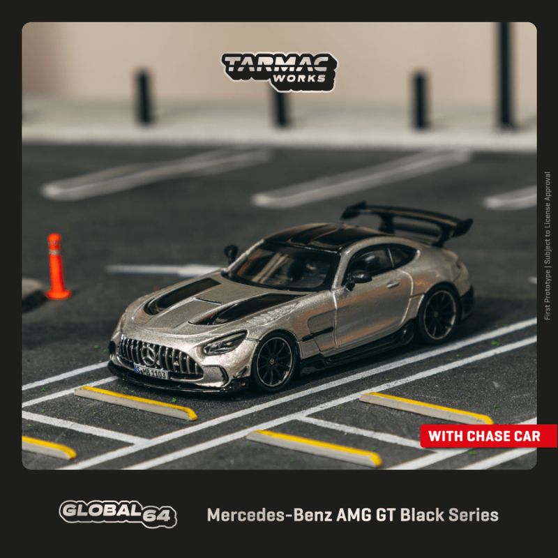 MINI GT Mercedes-Benz AMG GT Black Series Silver Metallic MINI GT Mercedes-Benz AMG GT Black Series Silver Metallic