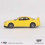 MINI GT Nissan Skyline GT-R (R34) V-Spec Lightning Yellow