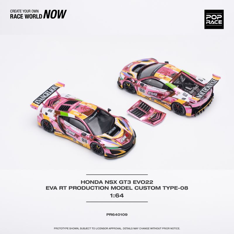 Pop Race Honda NSX GT3 EVO22 EVA RT Production Model Custom Type