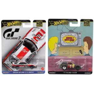 Hot Wheels 2024 Premium Pop Culture Nissan GT-R R34 and Packin Pacer Set