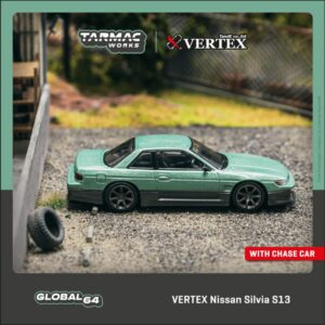 Tarmac Works VERTEX Nissan Silvia S13 Green Grey