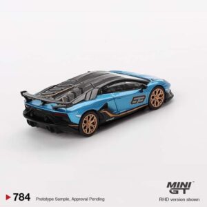 MINI GT Lamborghini Aventador SVJ 63 Blu Aegir