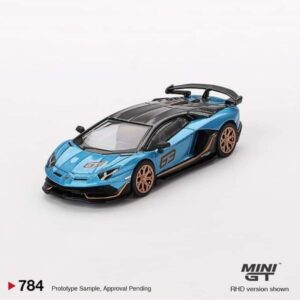 MINI GT Lamborghini Aventador SVJ 63 Blu Aegir