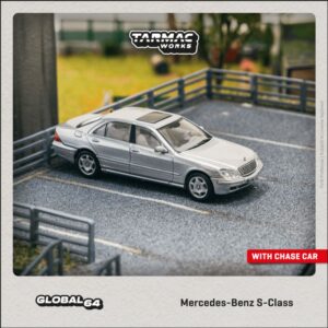 Tarmac Works Mercedes-Benz S-Class Brilliant Silver Metallic